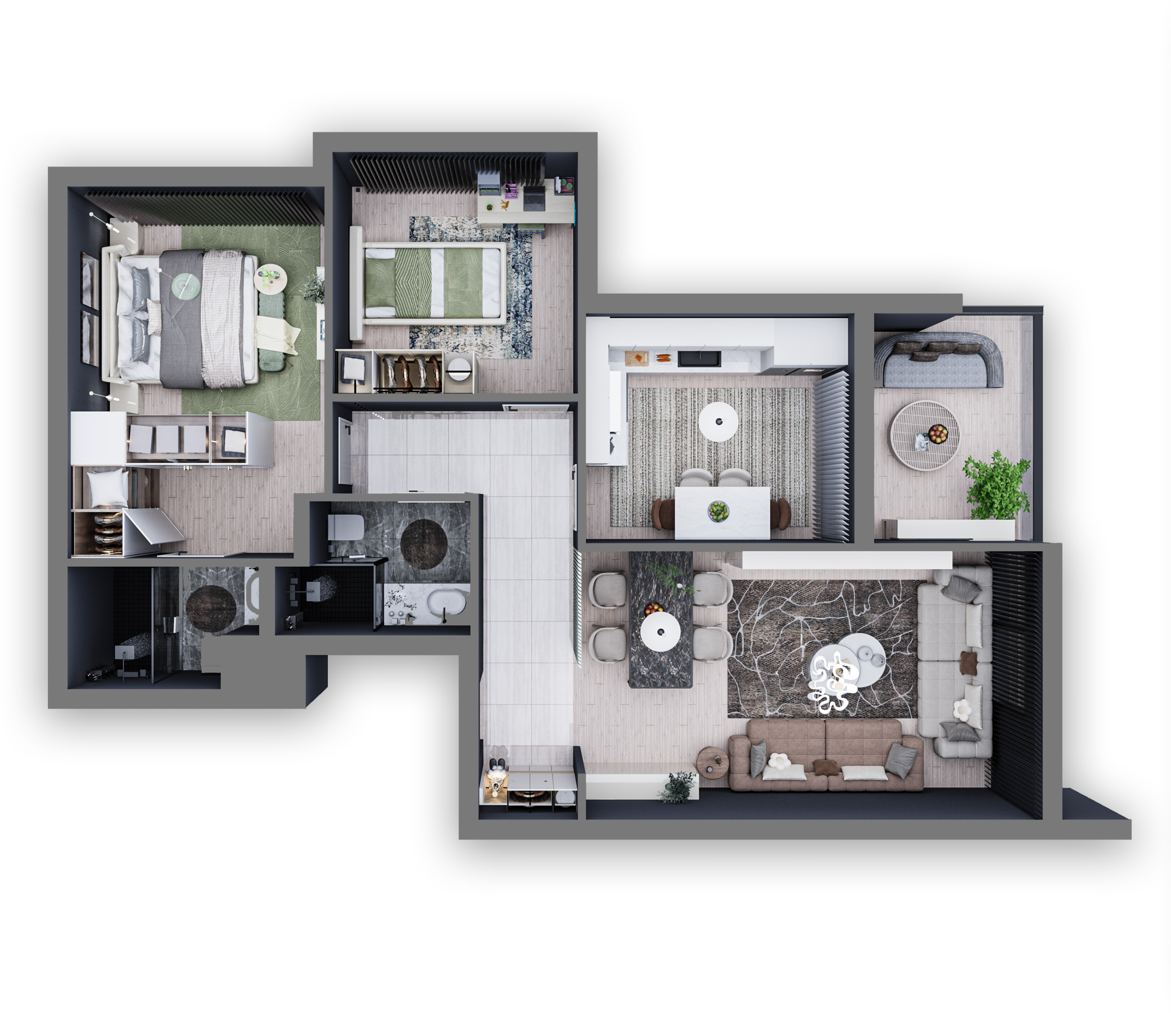 2+1 Bağımsız Mutfak Görsel